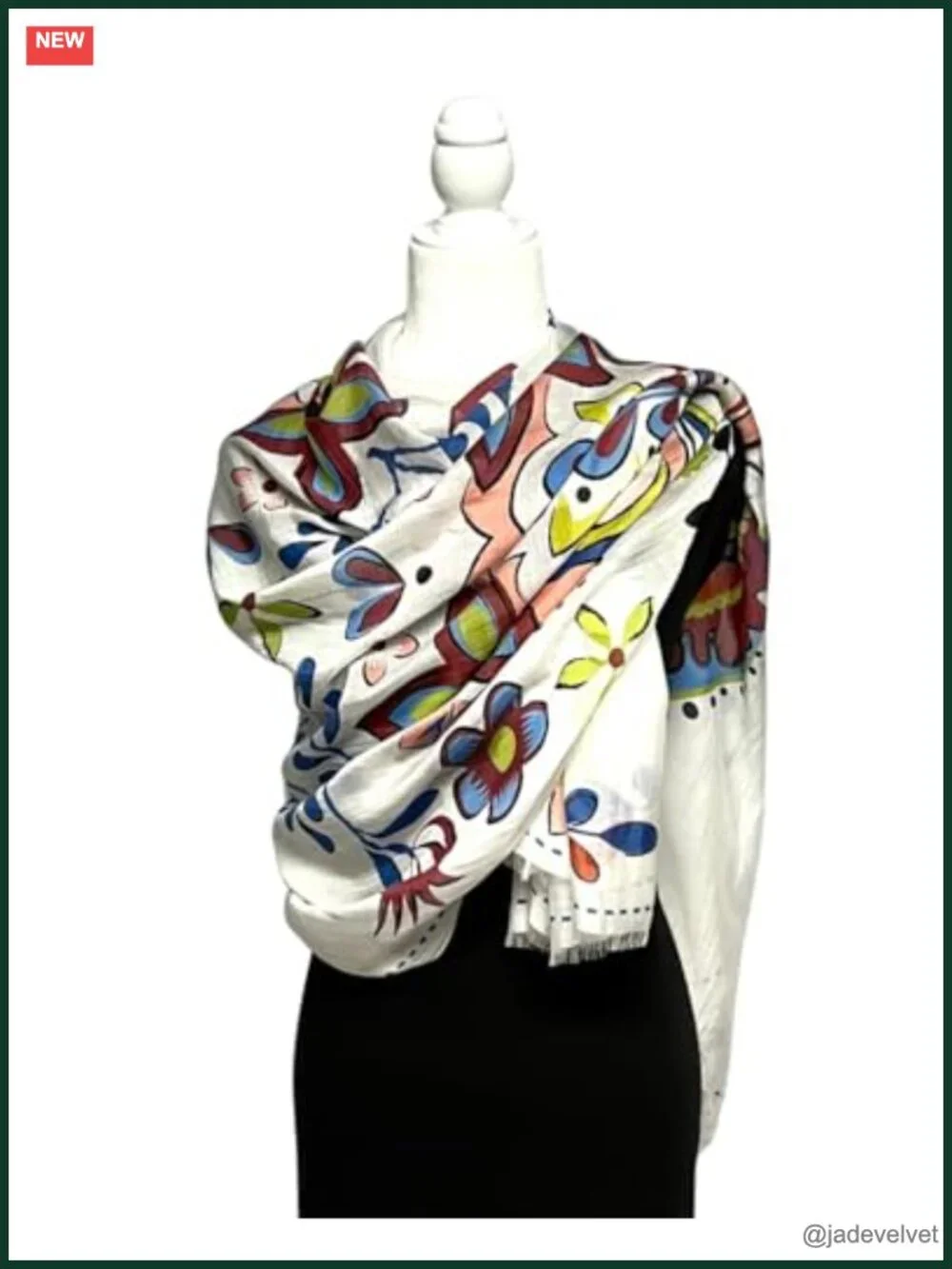 Vibrant Patterned Fashion Scarf Shawl Lightweight Viscose Neckwear Wrap